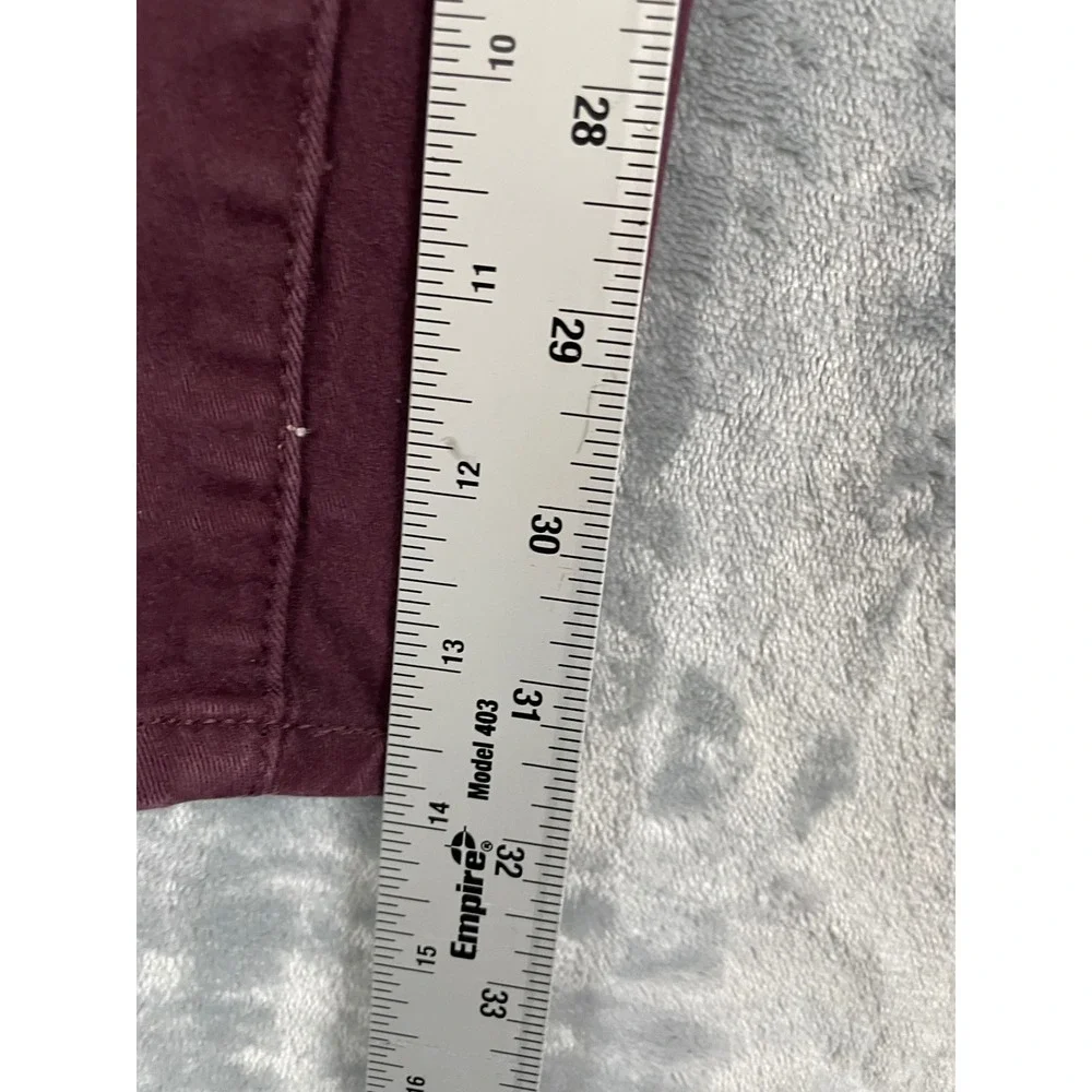 Levis‎ Pull On Jeggings Burgundy Wine Red Skinny Pants Women's Size 12M W31 L32